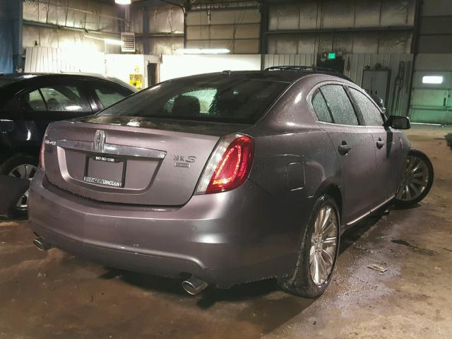 1LNHL9ER1CG806801 - 2012 LINCOLN MKS GRAY photo 4