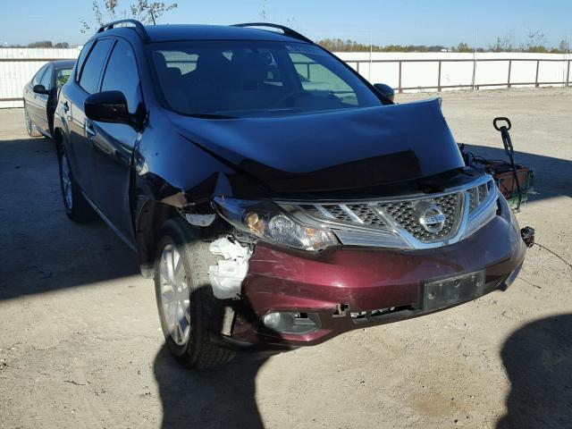 JN8AZ1MU4EW419636 - 2014 NISSAN MURANO S MAROON photo 1