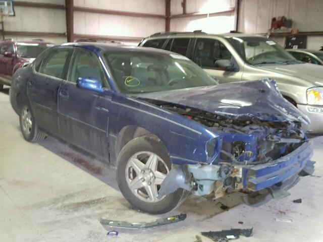 2G1WF52E759307587 - 2005 CHEVROLET IMPALA BLUE photo 1