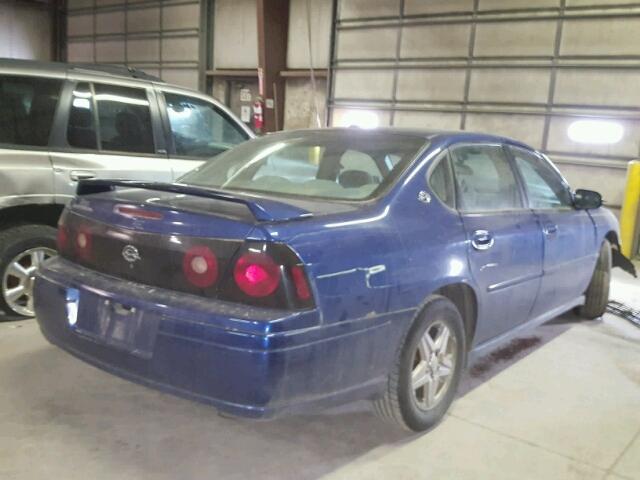 2G1WF52E759307587 - 2005 CHEVROLET IMPALA BLUE photo 4