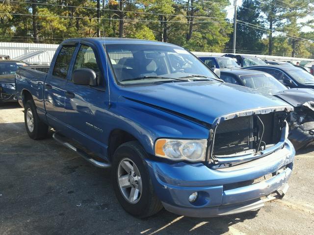 3D7HA18N02G157070 - 2002 DODGE RAM 1500 BLUE photo 1