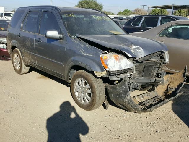 JHLRD78935C045904 - 2005 HONDA CR-V SE BLUE photo 1