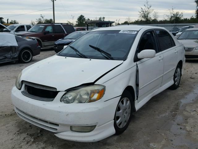 1NXBR32E54Z265628 - 2004 TOYOTA COROLLA S WHITE photo 2