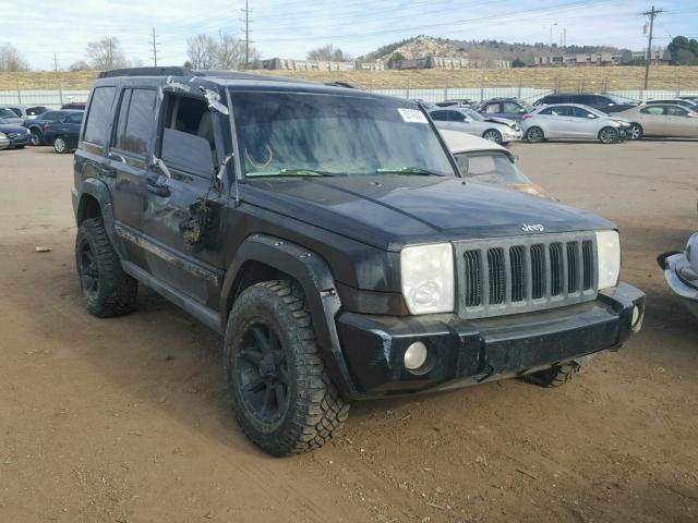 1J8HG58207C637795 - 2007 JEEP COMMANDER BLACK photo 1