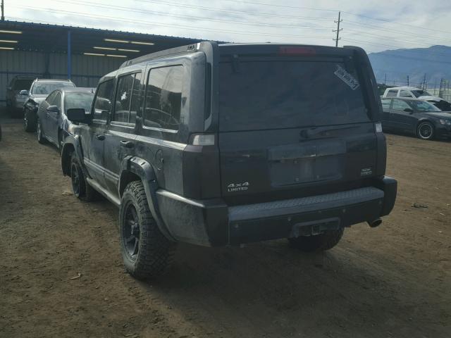 1J8HG58207C637795 - 2007 JEEP COMMANDER BLACK photo 3