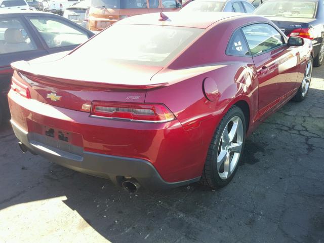 2G1FC1E31E9178192 - 2014 CHEVROLET CAMARO LT MAROON photo 4