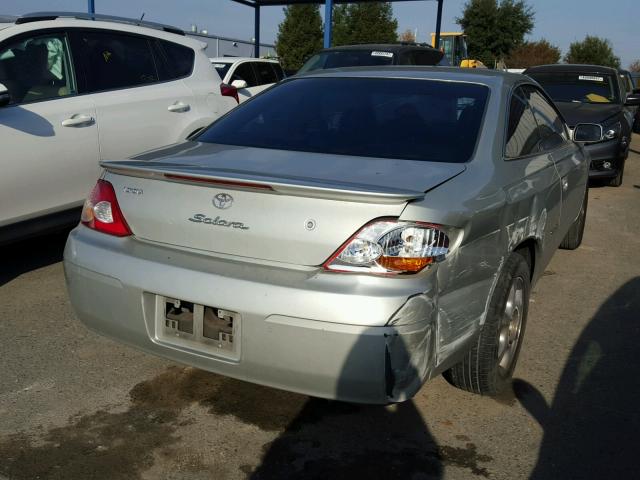 2T1CF28P52C554670 - 2002 TOYOTA CAMRY SOLA SILVER photo 4