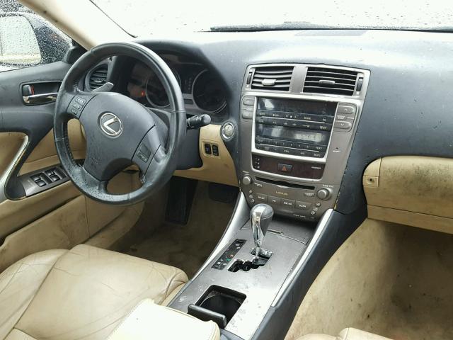 JTHBK262365000494 - 2006 LEXUS IS 250 BLUE photo 9