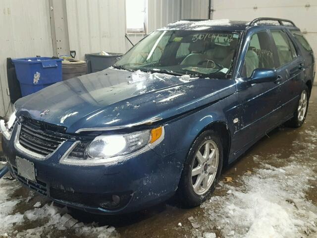 YS3ED59G773521662 - 2007 SAAB 9-5 2.3T BLUE photo 2