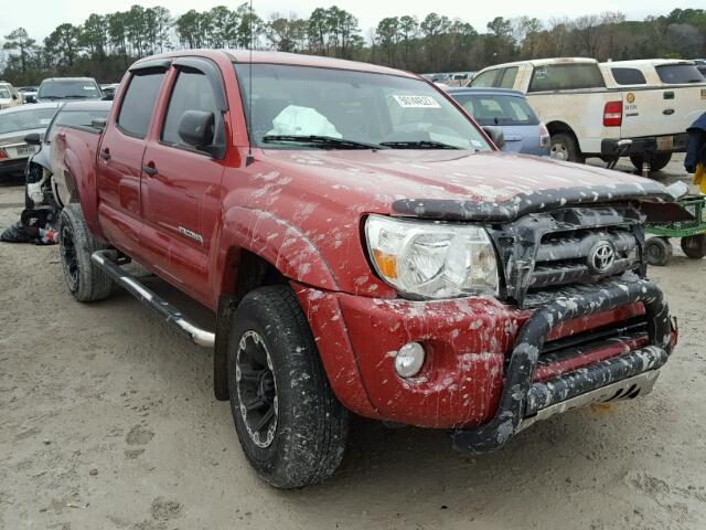 3TMJU4GN6AM100734 - 2010 TOYOTA TACOMA DOU RED photo 1