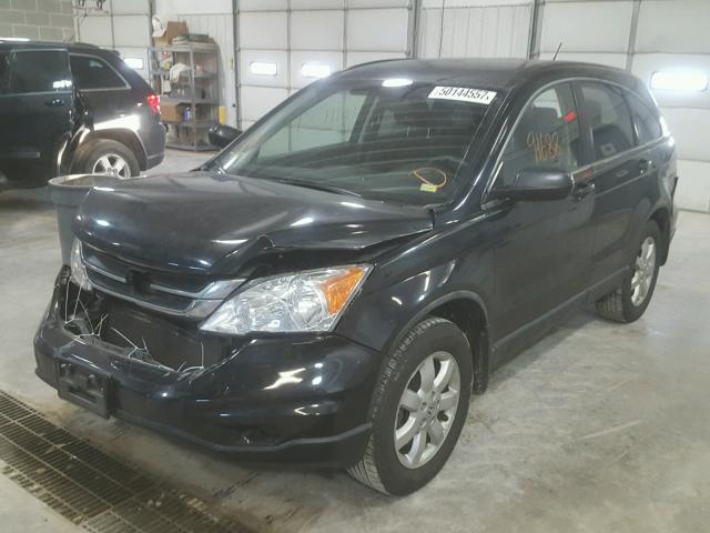 5J6RE4H41BL002603 - 2011 HONDA CR-V SE BLACK photo 2