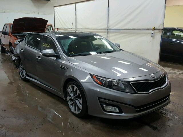 5XXGR4A63EG336598 - 2014 KIA OPTIMA SX GRAY photo 1