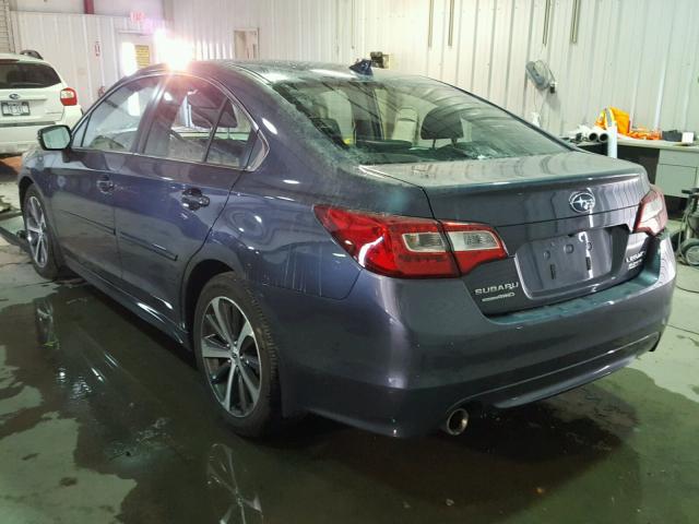 4S3BNAN6XG3023467 - 2016 SUBARU LEGACY 2.5 GRAY photo 3