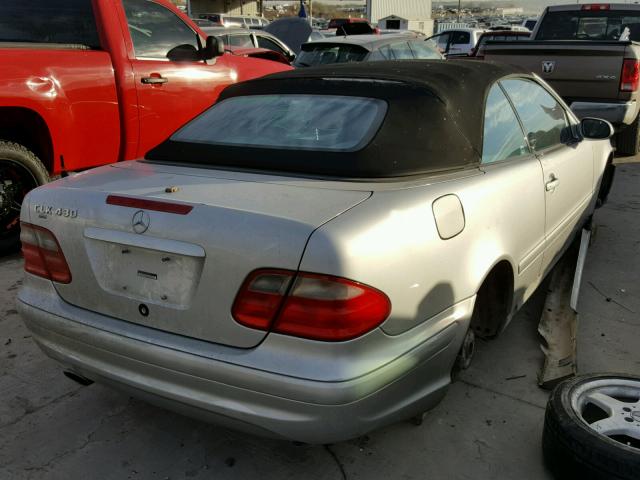 WDBLK70G93T133984 - 2003 MERCEDES-BENZ CLK 430 SILVER photo 4