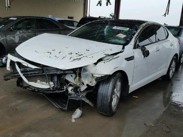 5XXGN4A73DG144908 - 2013 KIA OPTIMA EX WHITE photo 2