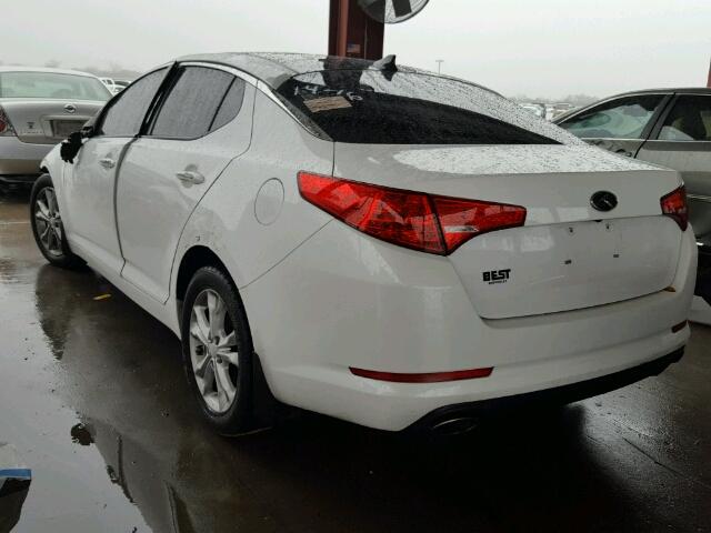 5XXGN4A73DG144908 - 2013 KIA OPTIMA EX WHITE photo 3