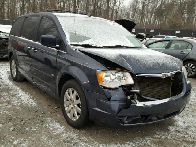 2A8HR54P38R664218 - 2008 CHRYSLER TOWN & COU BLACK photo 1