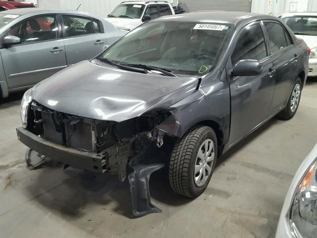 5YFBU4EE6DP112323 - 2013 TOYOTA COROLLA BA GRAY photo 2