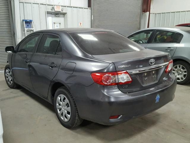 5YFBU4EE6DP112323 - 2013 TOYOTA COROLLA BA GRAY photo 3