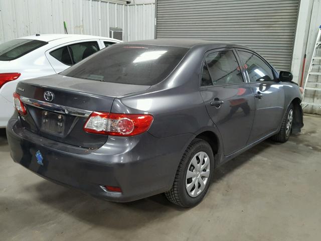 5YFBU4EE6DP112323 - 2013 TOYOTA COROLLA BA GRAY photo 4