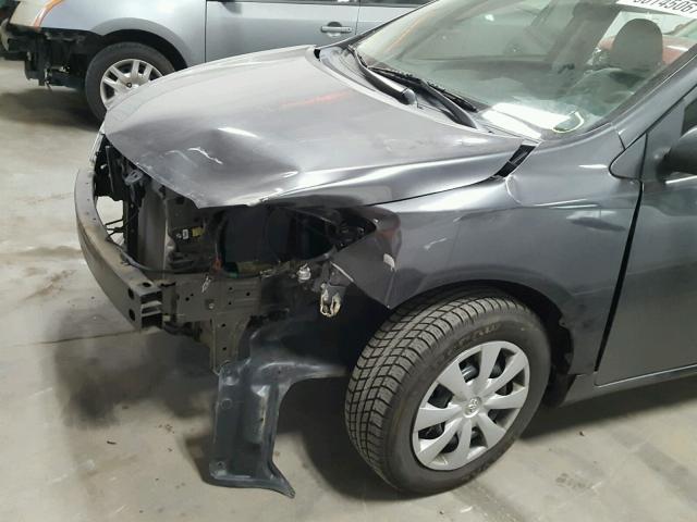 5YFBU4EE6DP112323 - 2013 TOYOTA COROLLA BA GRAY photo 9