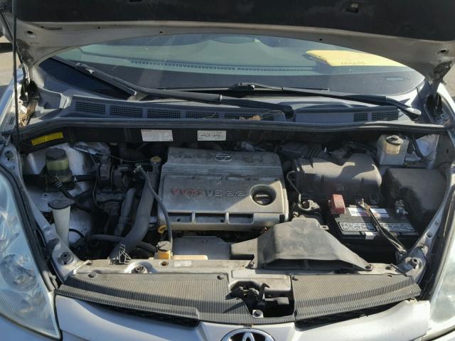 5TDZA23C66S447587 - 2006 TOYOTA SIENNA CE SILVER photo 7