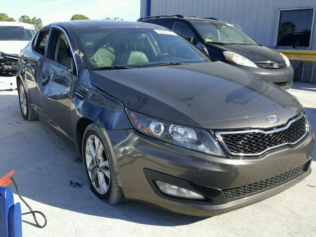 KNAGN4A61B5141480 - 2011 KIA OPTIMA EX GRAY photo 1