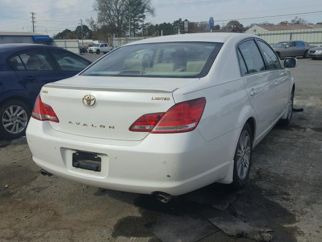 4T1BK36B87U199584 - 2007 TOYOTA AVALON XL WHITE photo 4