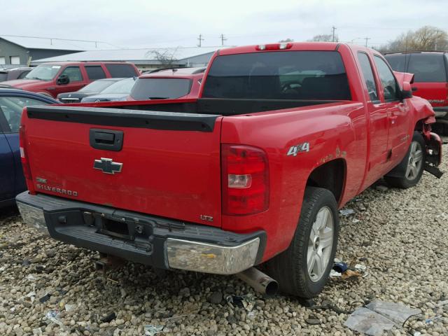 2GCEK190871550618 - 2007 CHEVROLET SILVERADO RED photo 4