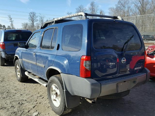 5N1ED28Y83C636194 - 2003 NISSAN XTERRA XE BLUE photo 3