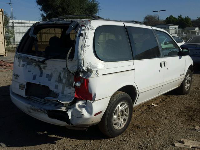 4N2DN11W1TD813627 - 1996 NISSAN QUEST XE WHITE photo 4