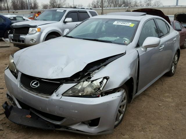 JTHCK262672009374 - 2007 LEXUS IS 250 SILVER photo 2