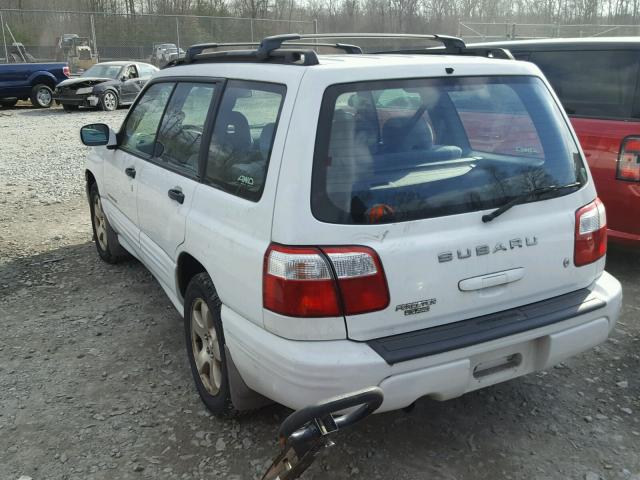 JF1SF65682H731518 - 2002 SUBARU FORESTER S WHITE photo 3