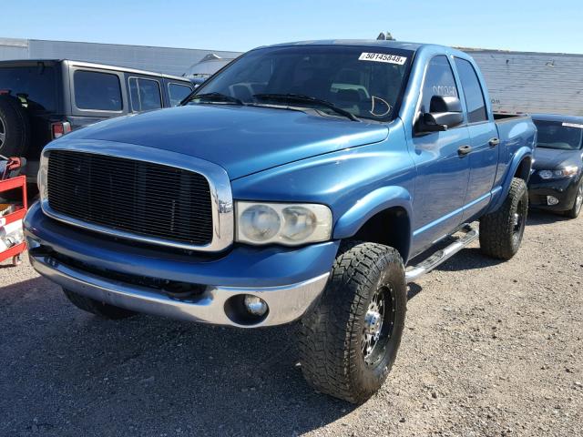3D7KU28C64G193091 - 2004 DODGE RAM 2500 S ლურჯი ფოტო 2