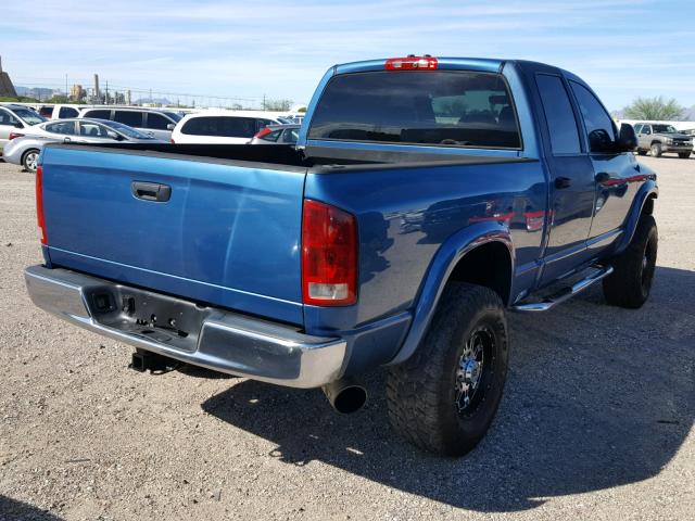 3D7KU28C64G193091 - 2004 DODGE RAM 2500 S ლურჯი ფოტო 5