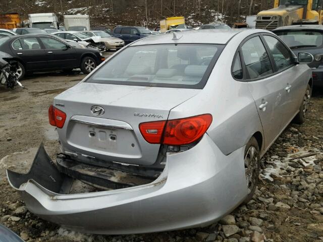 KMHDU4AD4AU887896 - 2010 HYUNDAI ELANTRA BL SILVER photo 4