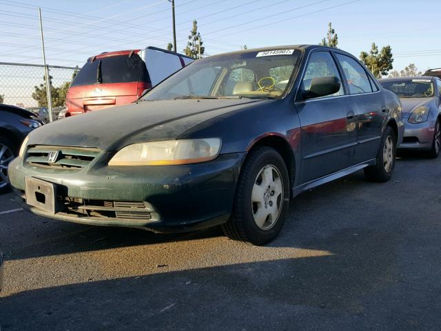 1HGCG16581A051874 - 2001 HONDA ACCORD EX GREEN photo 2