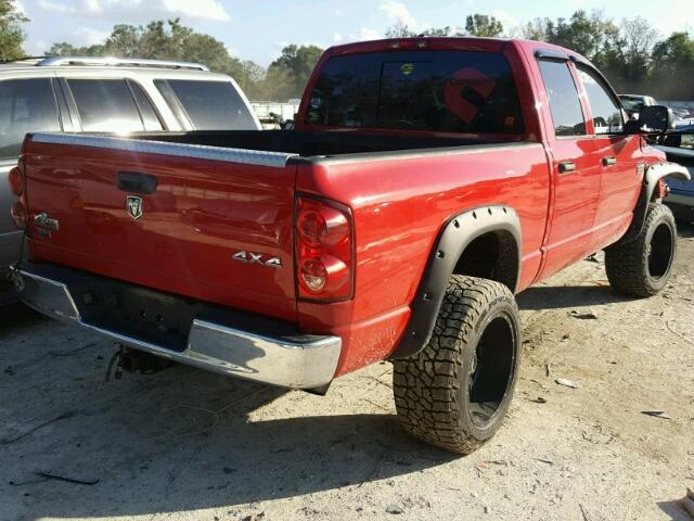 3D7KS28A58G115007 - 2008 DODGE RAM 2500 S BURGUNDY photo 4