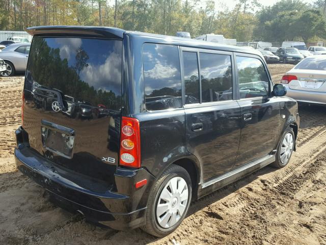 JTLKT324X64056194 - 2006 TOYOTA SCION XB BLACK photo 4