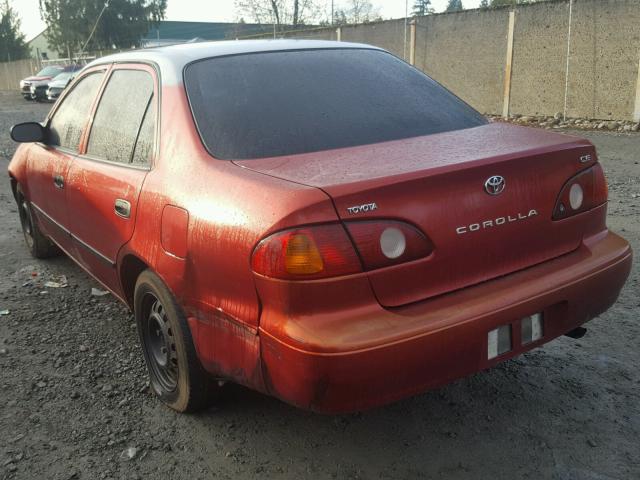 1NXBR12E81Z541123 - 2001 TOYOTA COROLLA CE RED photo 3