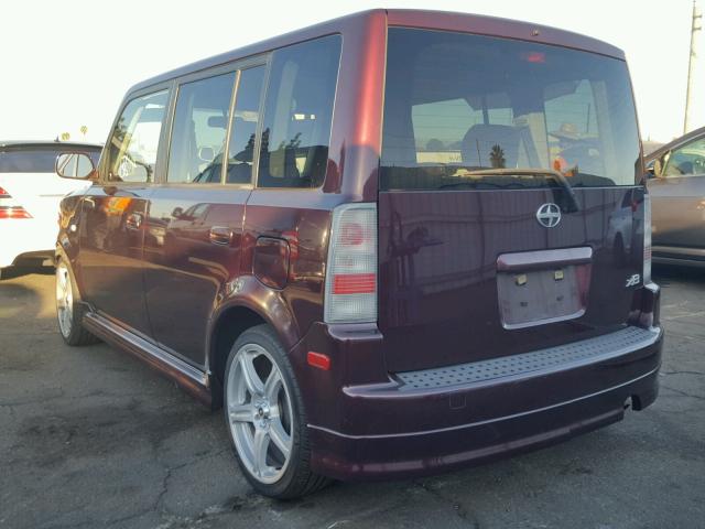 JTLKT324640154496 - 2004 TOYOTA SCION XB PURPLE photo 3