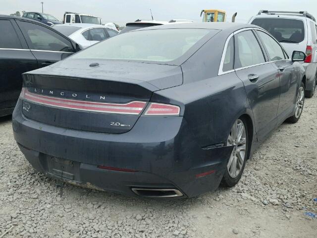 3LN6L2G90ER833124 - 2014 LINCOLN MKZ CHARCOAL photo 4