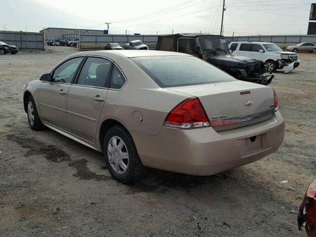 2G1WF5EK2B1252168 - 2011 CHEVROLET IMPALA LS TAN photo 3