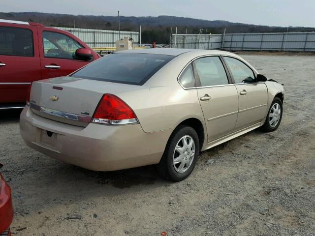 2G1WF5EK2B1252168 - 2011 CHEVROLET IMPALA LS TAN photo 4