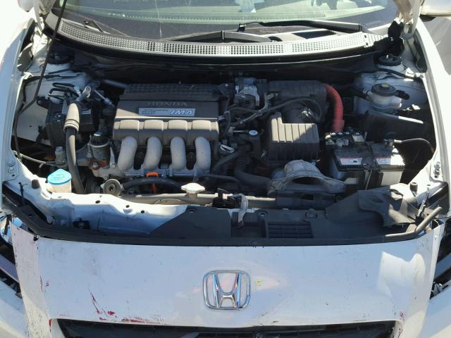 JHMZF1D63BS014653 - 2011 HONDA CR-Z EX WHITE photo 7