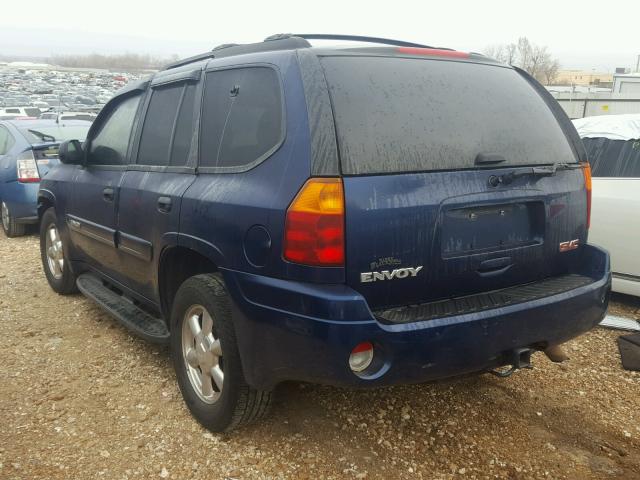 1GKDT13S432175036 - 2003 GMC ENVOY BLUE photo 3