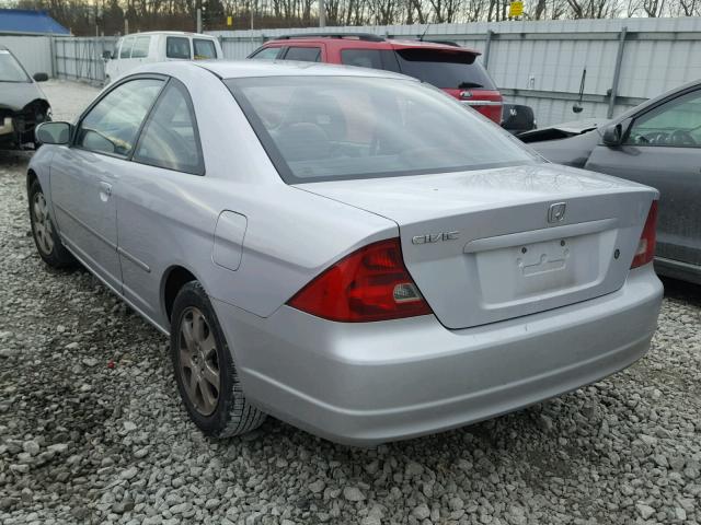 1HGEM22933L072669 - 2003 HONDA CIVIC EX ვერცხლისფერი ფოტო 3