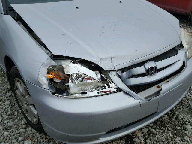 1HGEM22933L072669 - 2003 HONDA CIVIC EX ვერცხლისფერი ფოტო 9