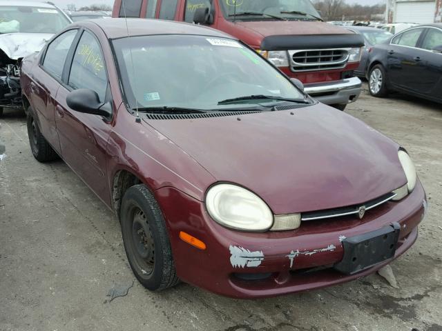 1P3ES46C11D299257 - 2001 PLYMOUTH NEON BASE 栗色 照片 1