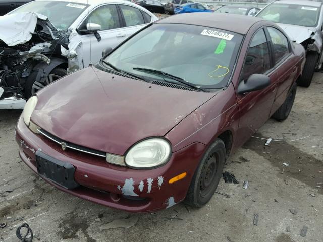 1P3ES46C11D299257 - 2001 PLYMOUTH NEON BASE 栗色 照片 2